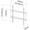 Techly Fixed plāns Wall Mount LED TV LCD 23-55 Melns” ICA-PLB 162M