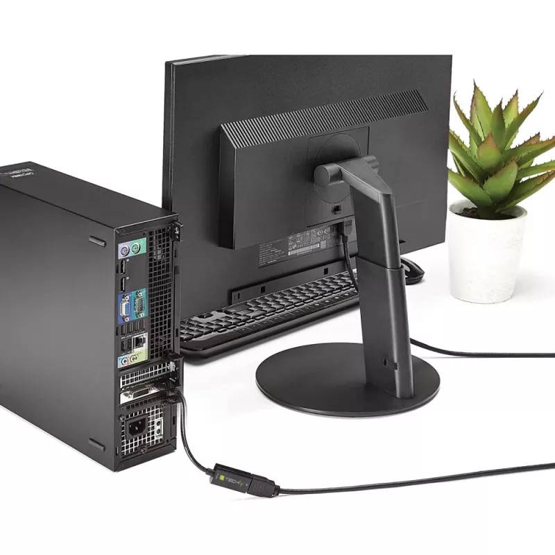 Techly IADAP DP-HDMIF8K video kabeļa adapteris 0,2 m DisplayPort HDMI Type A (Standard) Melns
