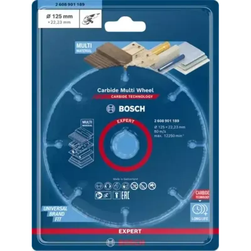 Bosch 2 608 901 189 rotējošā instrumenta slīpēšanas/slīpēšanas piederums Plastmasa, Koks Griešanas disks