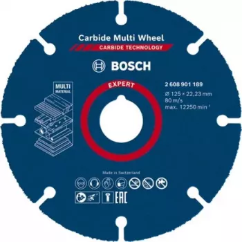 Bosch 2 608 901 189 rotējošā instrumenta slīpēšanas/slīpēšanas piederums Plastmasa, Koks Griešanas disks