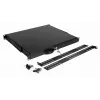Atvilktņu bloks Equip EZD-1-B Aizslēdzama atvilktne 19 inch 1U Melna