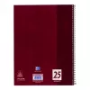 Rakstāmpiezīmju grāmatiņa Oxford 100050355 A4 80 loksnes bordo