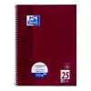 Rakstāmpiezīmju grāmatiņa Oxford 100050355 A4 80 loksnes bordo