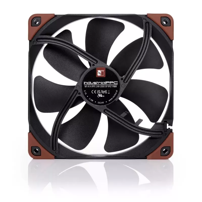 Ventilators Noctua NF-A14 14 cm 500-2000 RPM Melns Brūns