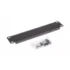 Tukšais panelis EQUIP EZBP-10-B — metāls, melns, 1U, 123 g