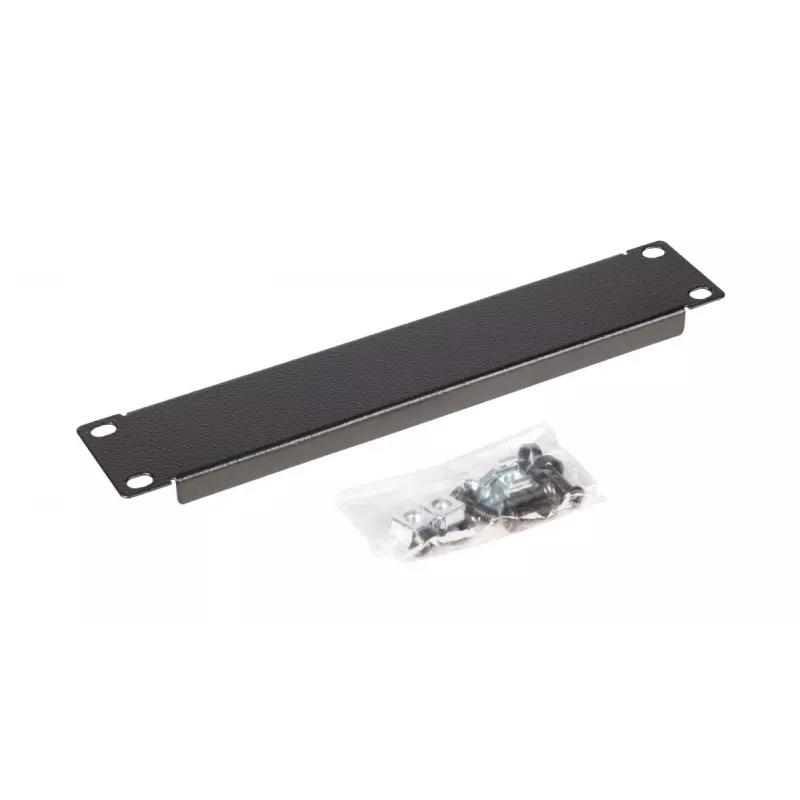 Tukšais panelis EQUIP EZBP-10-B — metāls, melns, 1U, 123 g
