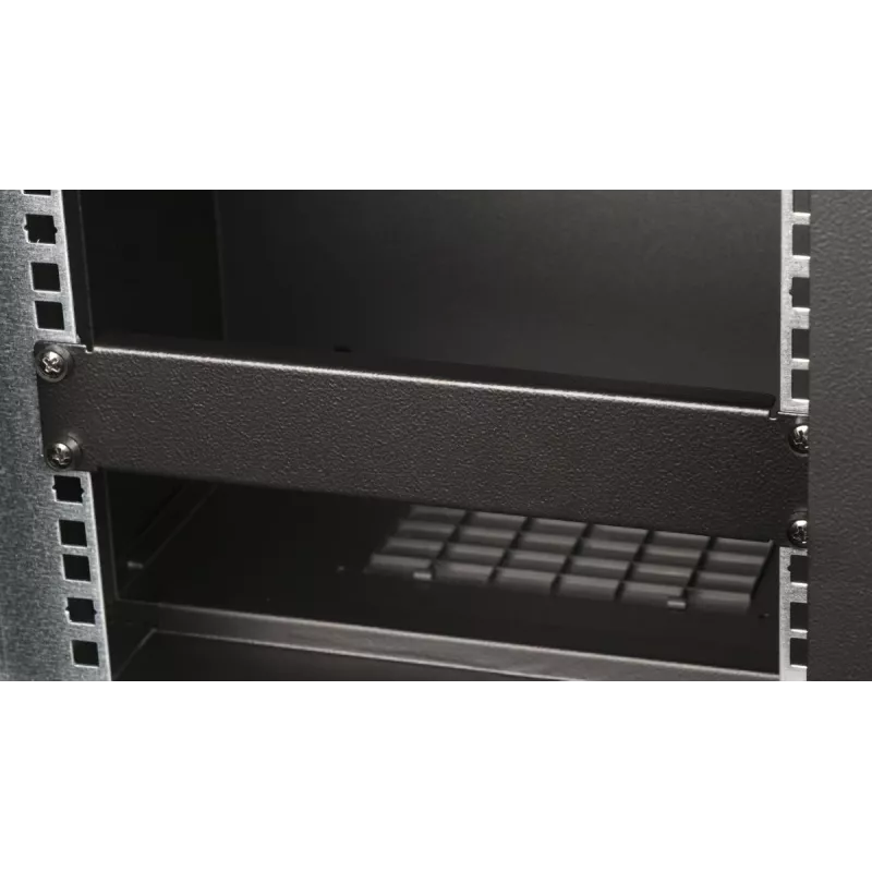 Tukšais panelis EQUIP EZBP-10-B — metāls, melns, 1U, 123 g