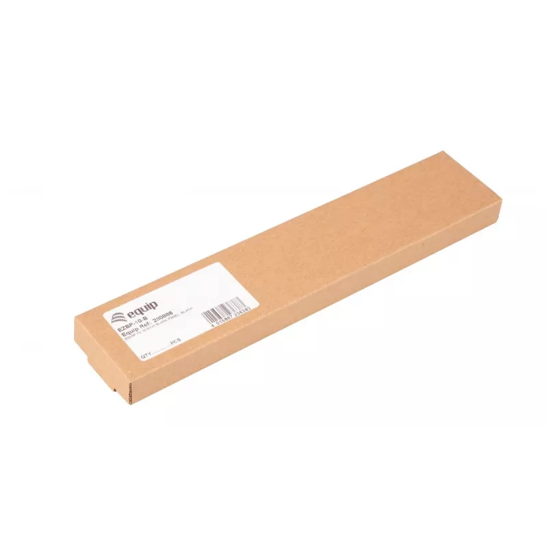 Tukšais panelis EQUIP EZBP-10-B — metāls, melns, 1U, 123 g
