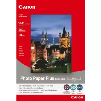 Canon SG-201 daļēji spīdīgs fotopapīrs Plus 4x6 collas - 50 loksnes