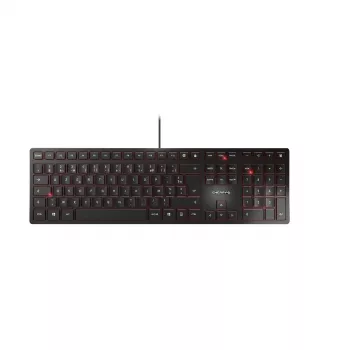 CHERRY KC 6000 plāns tastatūra universāla USB AZERTY belģu melna
