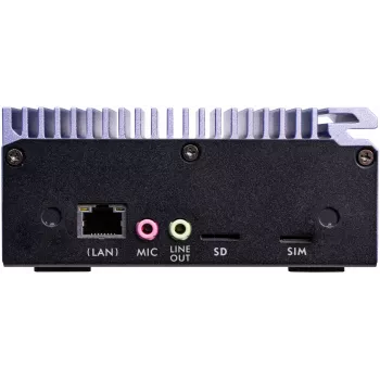 Shuttle Edge PC SPCEL12 industriālais mini dators, Intel Celeron J6412 2 GHz, USFF 0,46 l, HDMI, DisplayPort, karšu lasītājs