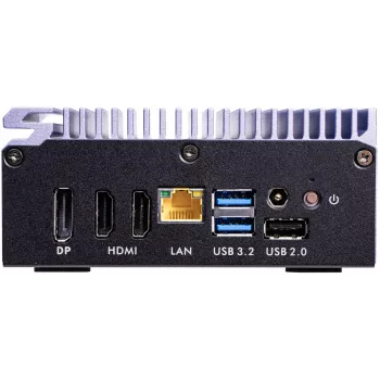 Shuttle Edge PC SPCEL12 industriālais mini dators, Intel Celeron J6412 2 GHz, USFF 0,46 l, HDMI, DisplayPort, karšu lasītājs