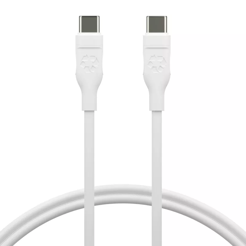 USB-C uz USB-C kabelis d bramante re-charge Pro 1,2 m USB 2.0, 0,48 Gbit/s, balts