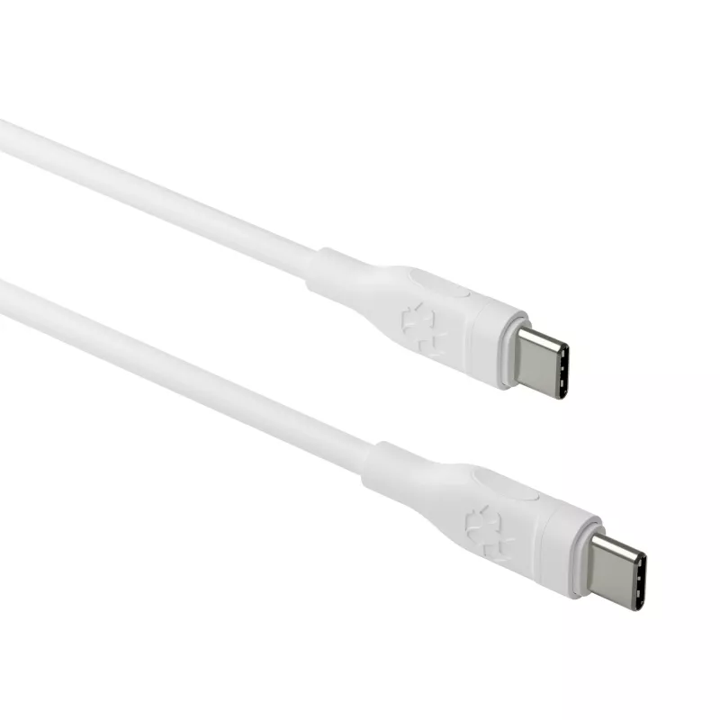 USB-C uz USB-C kabelis d bramante re-charge Pro 1,2 m USB 2.0, 0,48 Gbit/s, balts