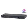 ATEN 16-portu 2-konsoles Cat 5e/6 KVM slēdzis, 1920 x 1200 pikseļi, Ethernet LAN, WUXGA, melns