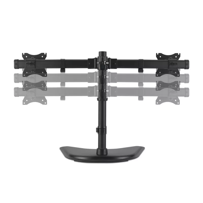 Kensington SmartFit Ergo brīvi stāvošs divu monitoru statīvs, brīvi stāvošs, 20 kg, 68,6 cm (27 collas), 100 x 100 mm, augstuma regulēšana, melns
