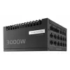 Barošanas bloks ASUS Pro WS 3000 W ATX 3.1 80 PLUS Platinum pilnībā modulārs, 20+4 kontaktu, 4×16 kontaktu PCIe, 12×SATA, melns