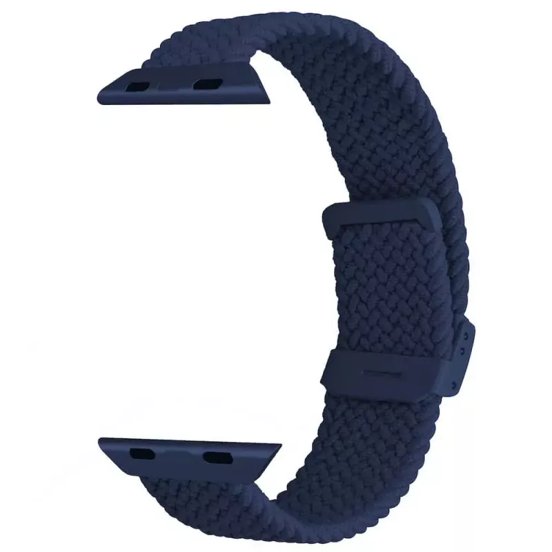 Watch strap Apple PURO PUAW44LOOPDKBLUE Fabric 220 mm