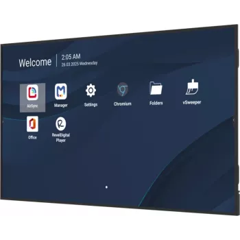 Profesionāls 98 collu 4K komerciālais displejs VIEWSONIC CDE9831-1C, 3840x2160, 500 cd/m², Android 14, 24/7