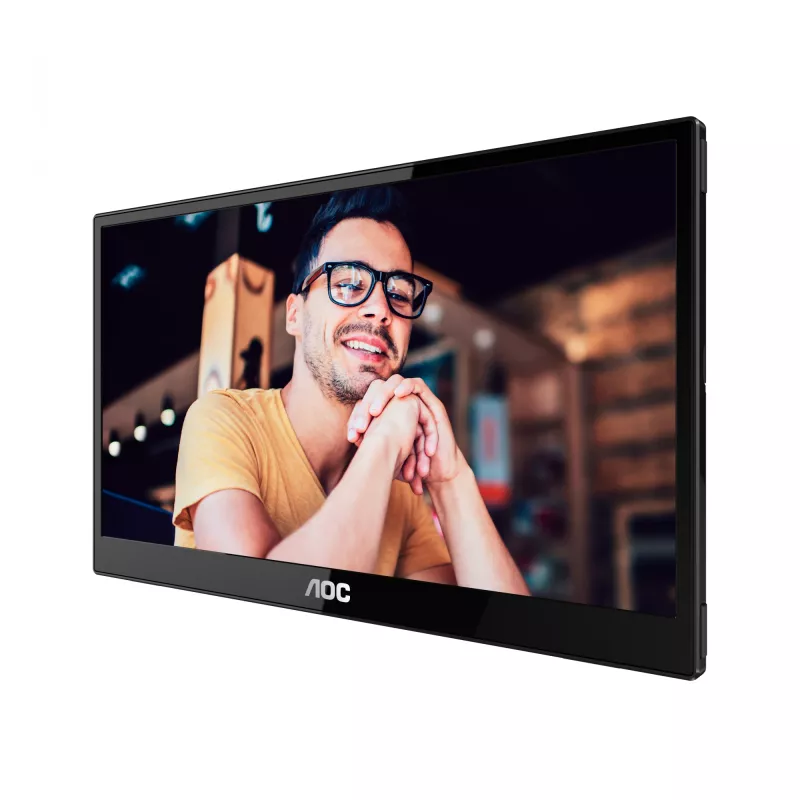 AOC 16T3EA portatīvais TV/monitors Melns 39,6 cm (15,6 collas) 1920 x 1080 pikseļi