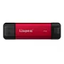 Ārējais SSD Kingston 1TB Dual USB-A/USB-C pārnēsājamais SSD — USB 3.2 Gen 2, lasīšana 1050 MB/s, rakstīšana 950 MB/s, melns/sarkans