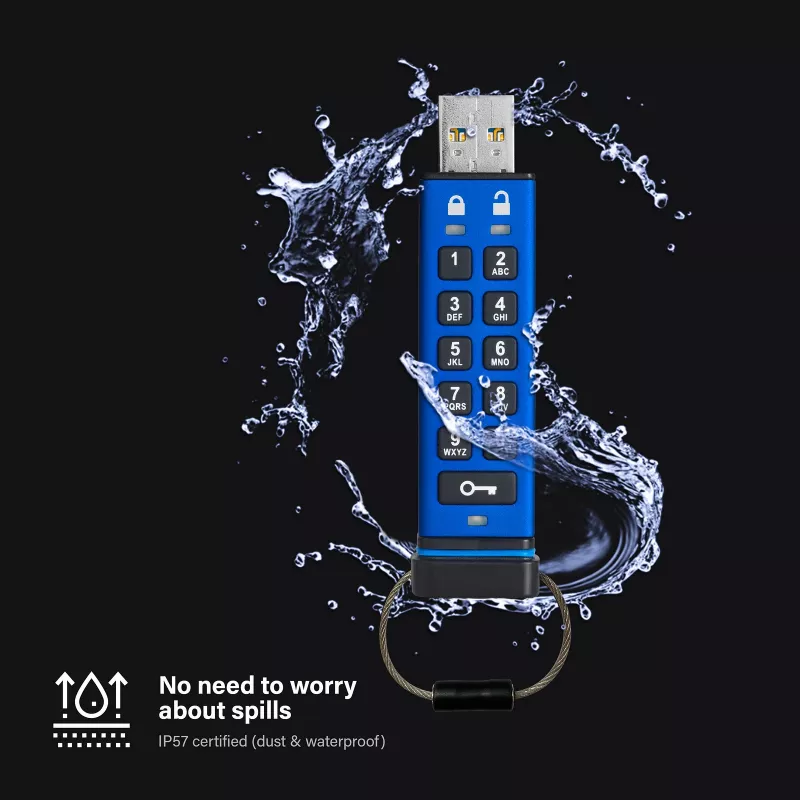 USB zibatmiņa iStorage 8GB USB Type-A IS-FL-DA3-256-8