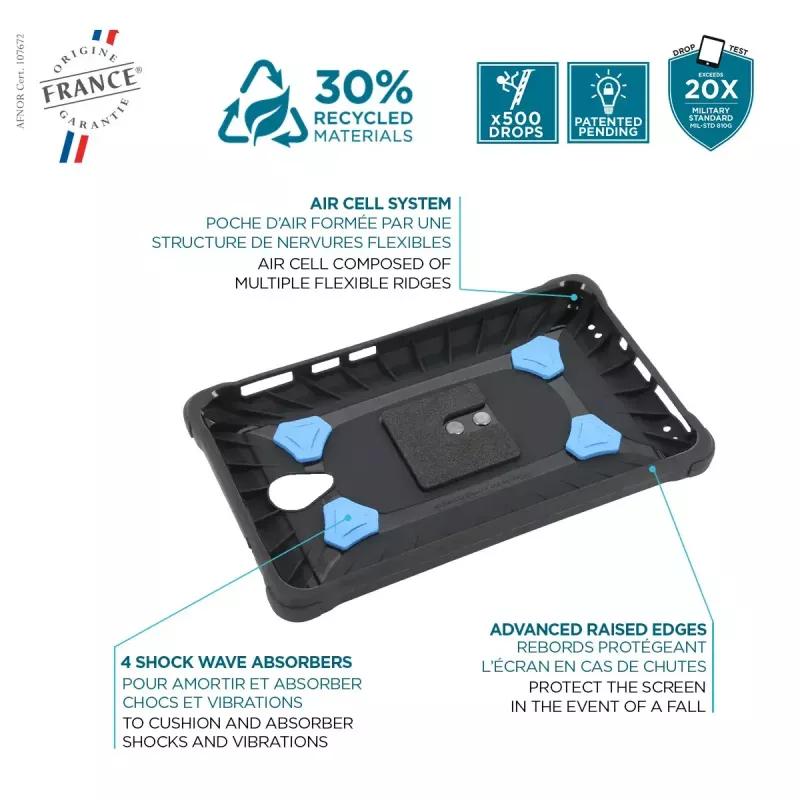 Case Mobilis Galaxy Tab Active5 8'' Vāciņš 360° rotējoša rokas siksna, balsts