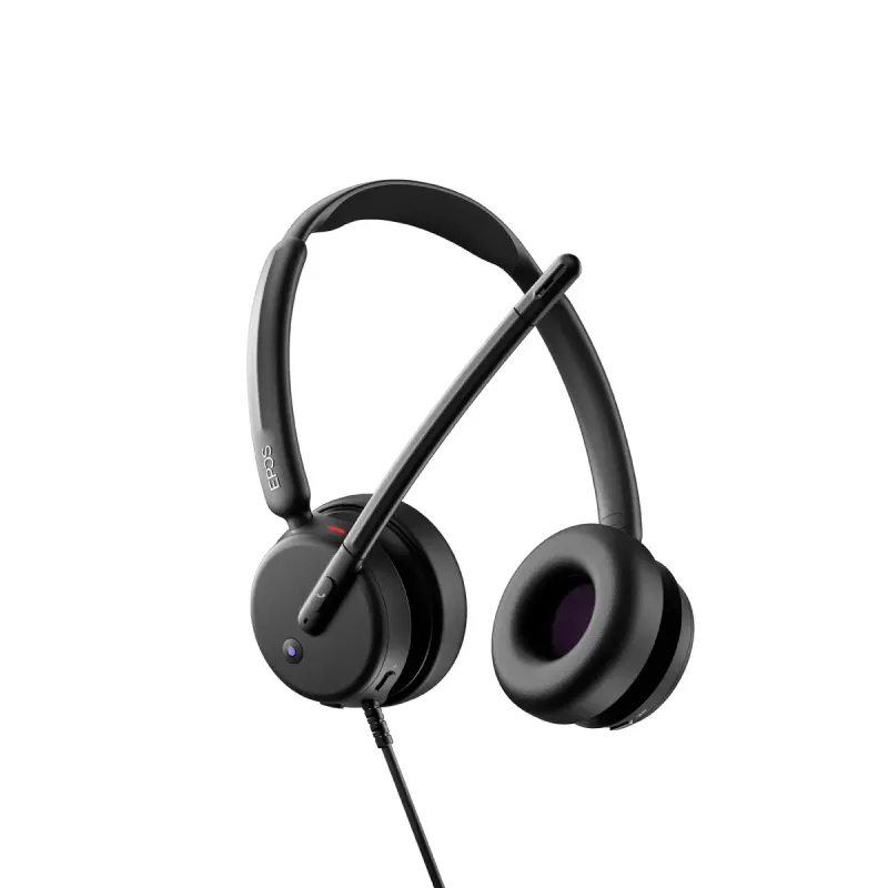 Vadās Austiņas EPOS IMPACT 400 MS UC ANC USB-C+A — supra-aural, 20–20000 Hz, 2 m kabelis, 129 g, melns