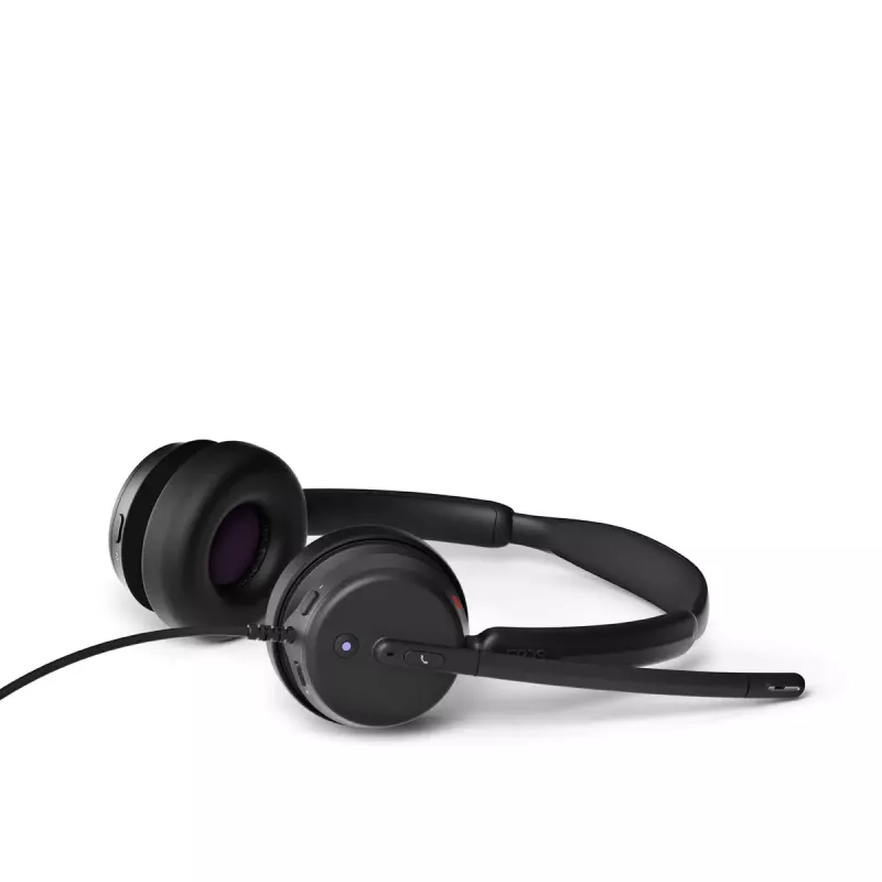 Vadās Austiņas EPOS IMPACT 400 MS UC ANC USB-C+A — supra-aural, 20–20000 Hz, 2 m kabelis, 129 g, melns