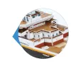 3D puzzle Cubicfun Titanic Big T4011H — 1024 gabali, mēroga kuģa modelis