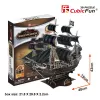3D Puzzle CubicFun Pirātu kuģis 'Queen Anne's Revenge' modelis T4005H, kartona montāža