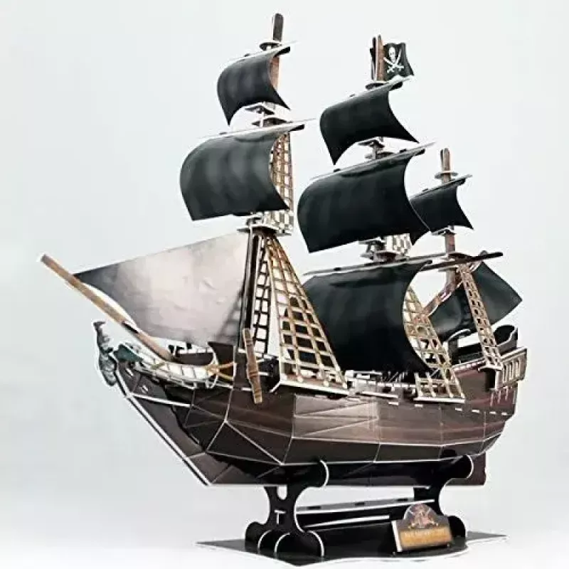 3D Puzzle CubicFun Pirātu kuģis 'Queen Anne's Revenge' modelis T4005H, kartona montāža