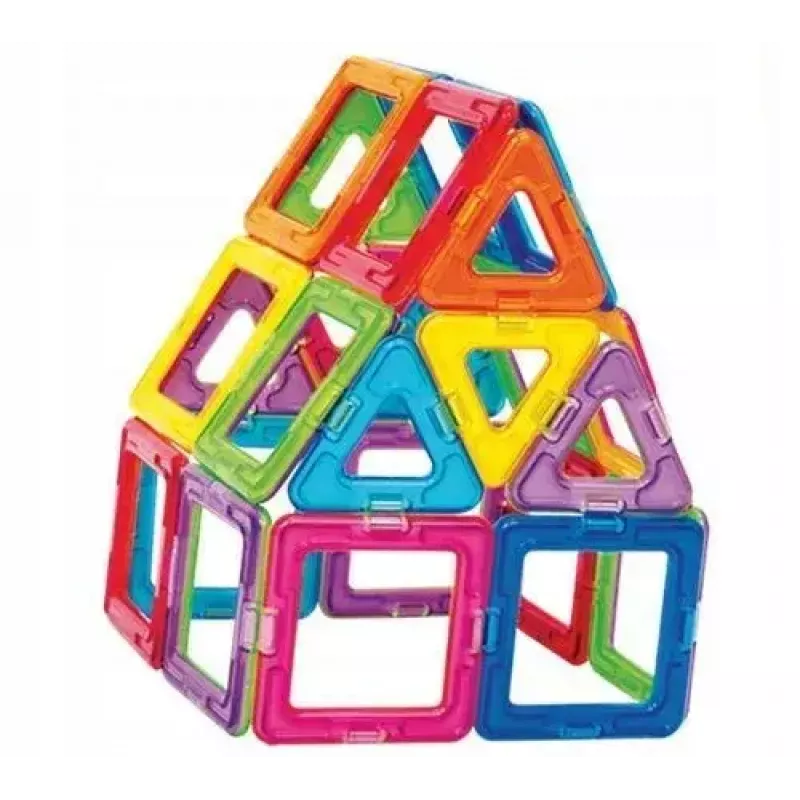 Magformers magnētiskie klucīši Basic 30 gab. komplekts, MAGFORMERS — 30 daļu magnētiskā konstruēšanas rotaļlieta