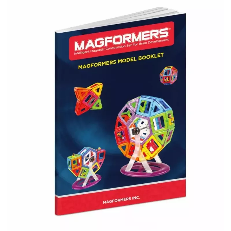 Magformers magnētiskie klucīši Basic 30 gab. komplekts, MAGFORMERS — 30 daļu magnētiskā konstruēšanas rotaļlieta