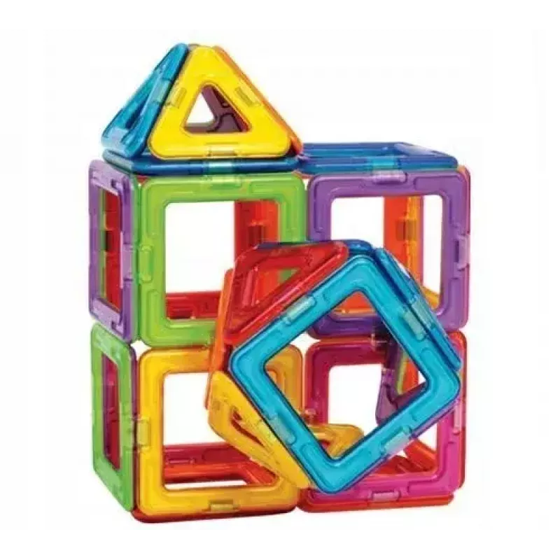 Magformers magnētiskie klucīši Basic 30 gab. komplekts, MAGFORMERS — 30 daļu magnētiskā konstruēšanas rotaļlieta