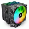 Gaisa dzesētājs Sharkoon A60 RGB 12 cm 500-1800 RPM Melns
