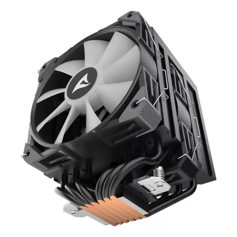 Gaisa dzesētājs Sharkoon A60 RGB 12 cm 500-1800 RPM Melns