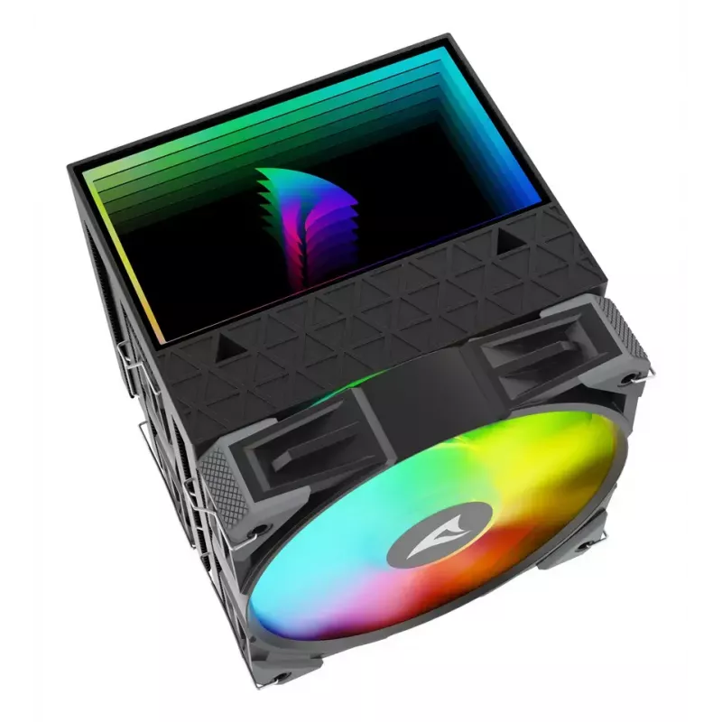 Gaisa dzesētājs Sharkoon A60 RGB 12 cm 500-1800 RPM Melns