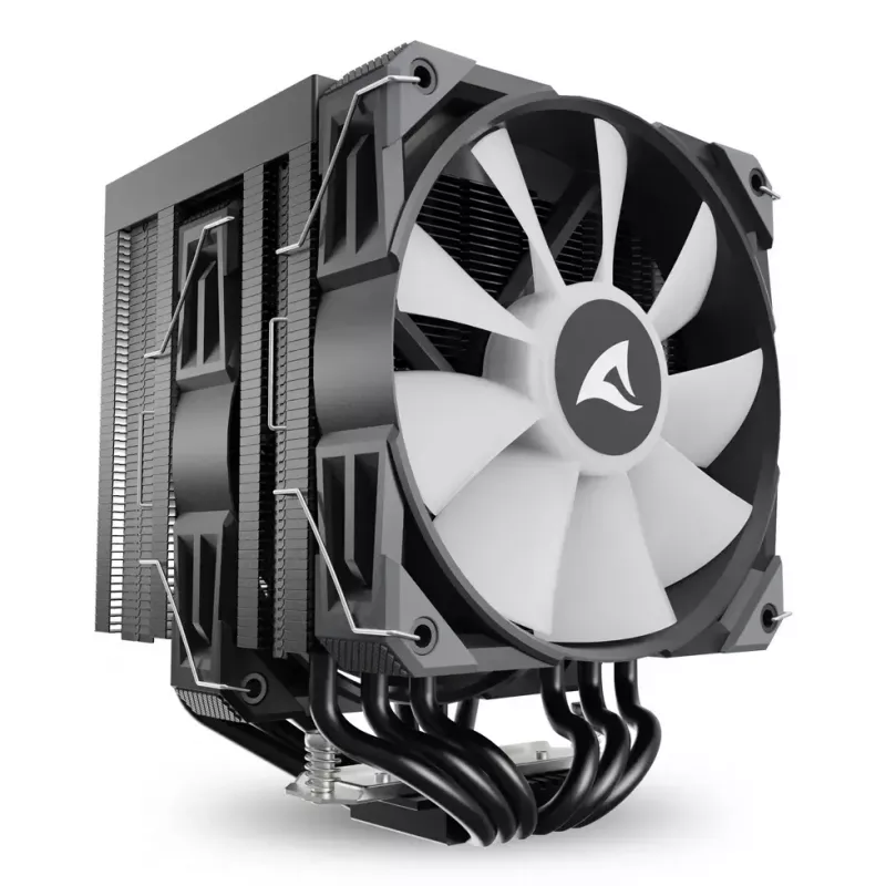 Gaisa dzesētājs Sharkoon A60 RGB 12 cm 500-1800 RPM Melns