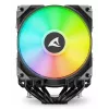 Gaisa dzesētājs Sharkoon A60 RGB 12 cm 500-1800 RPM Melns