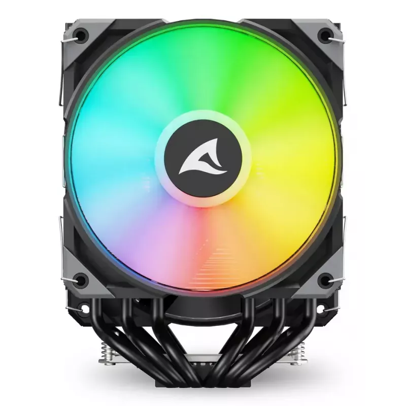 Gaisa dzesētājs Sharkoon A60 RGB 12 cm 500-1800 RPM Melns