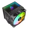 Gaisa dzesētājs Sharkoon A60 RGB 12 cm 500-1800 RPM Melns