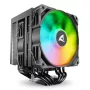Gaisa dzesētājs Sharkoon A60 RGB 12 cm 500-1800 RPM Melns
