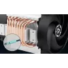 4U servera gaisa dzesētājs Arctic Freezer 4U‑M Rev. 2 — 120 mm ventilators, 122,16 m³/h gaisa plūsma, dubultā lodīšu gultnis, 156×124×145 mm, TDP 350 W