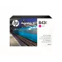 HP 843C 400 ml fuksīna PageWide XL tintes kasetne ar pigmenta bāzes tinti