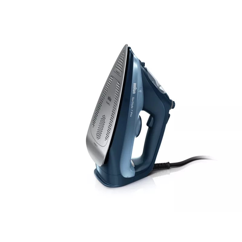Braun TexStyle 7 Pro TexStyle 7 tvaika gludeklis, tvaika gludeklis, SteamGlide Advanced, 2 m, 250 g/min, melns, 50 g/min