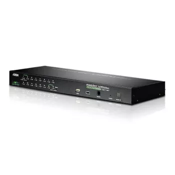 ATEN 16 portu USB/PS/2 VGA KVM pārslēgs ar IP piekļuvi un USB perifērijas portu