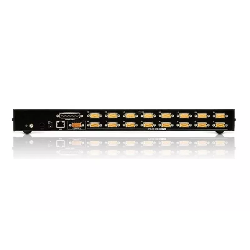 ATEN 16 portu USB/PS/2 VGA KVM pārslēgs ar IP piekļuvi un USB perifērijas portu