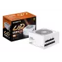 Barošanas bloks GIGABYTE UD850GM PG5 V2 ICE — 850 W, PCIe Gen 5.1, 80 PLUS Gold, pilnībā modulārs, 120 mm ventilators, ATX 3.1, UK spraudnis, balts