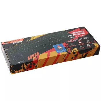 Mehāniskā spēļu klaviatūra CANYON Hazard GK-6 RGB vadu melna ASV/RU izkārtojums